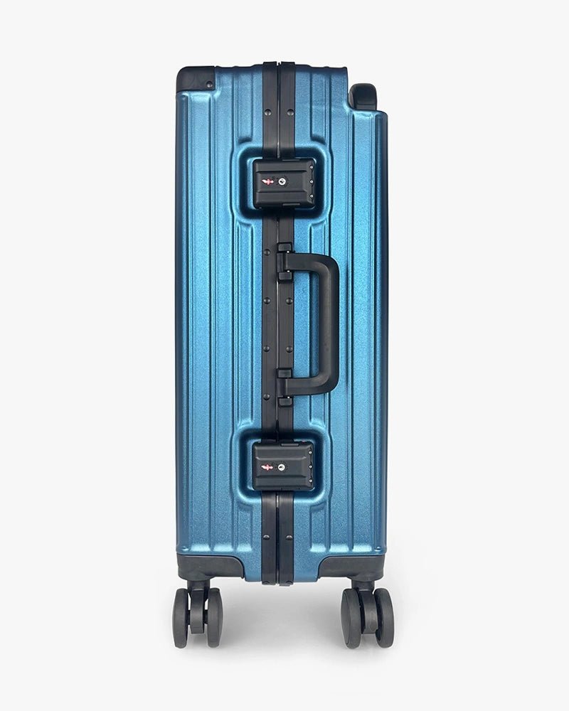 22 inch Wide Handle Hardcase Luggage : Blue - Kenmo®