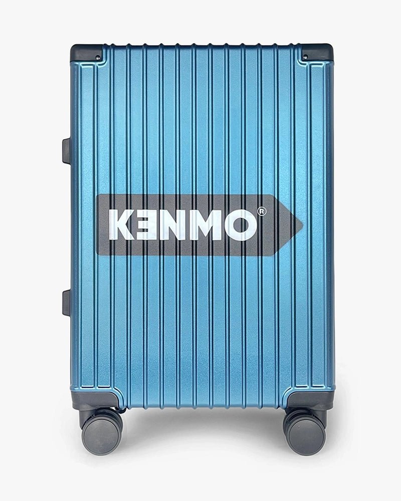 22 inch Wide Handle Hardcase Luggage : Blue - Kenmo®
