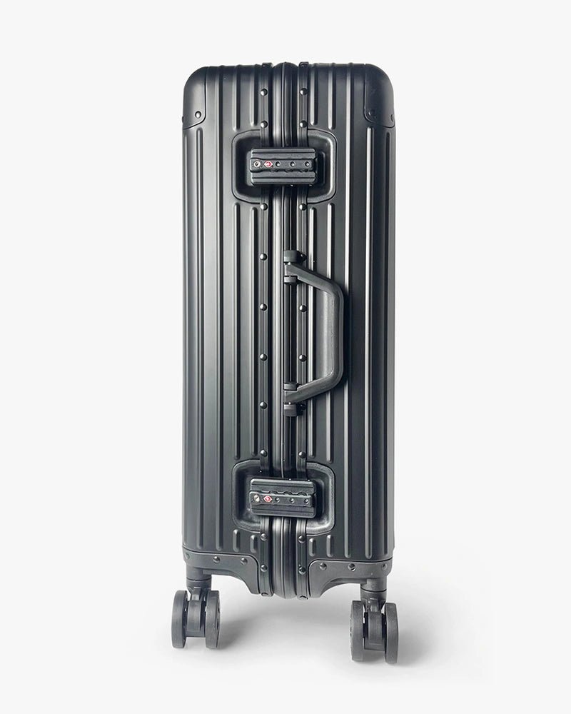 24 inch Aluminum Luggage : Black - Kenmo®