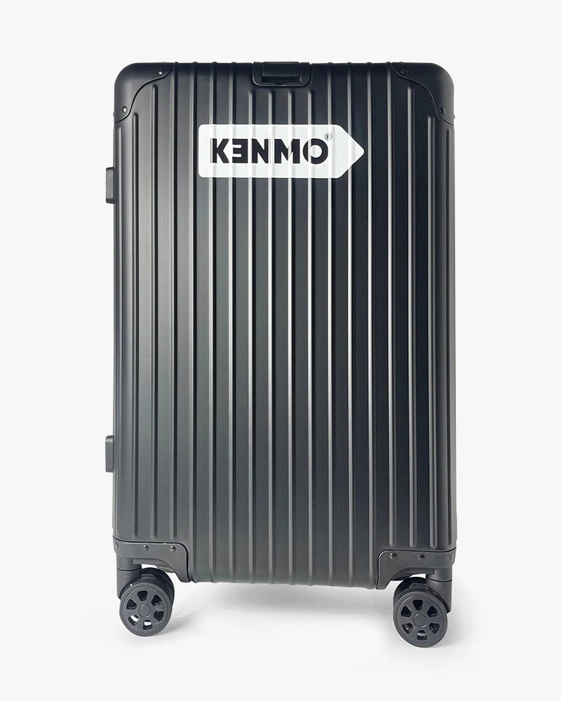 24 inch Aluminum Luggage : Black - Kenmo®