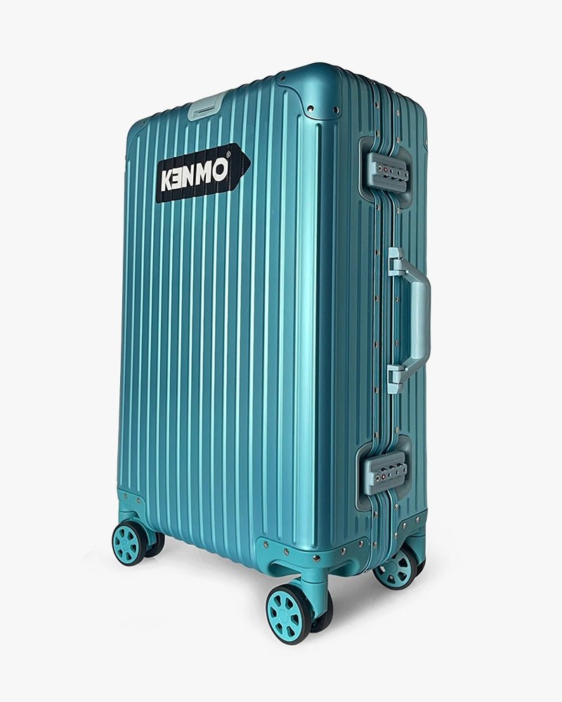 24 inch Aluminum Luggage : Blue - Kenmo®