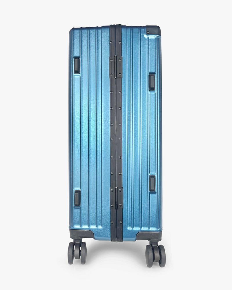 24 inch Wide Handle Hardcase Luggage : Blue - Kenmo®