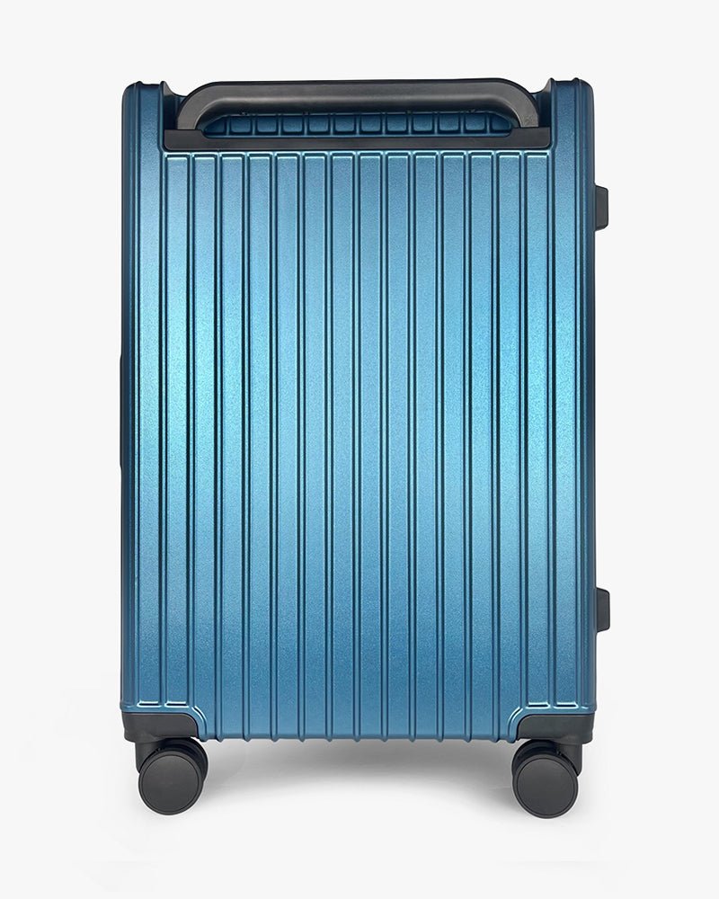 24 inch Wide Handle Hardcase Luggage : Blue - Kenmo®