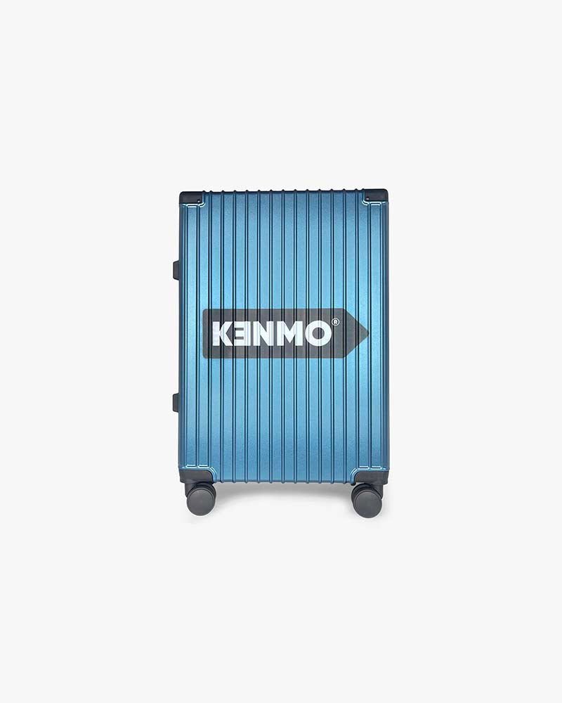 24 inch Wide Handle Hardcase Luggage : Blue - Kenmo®