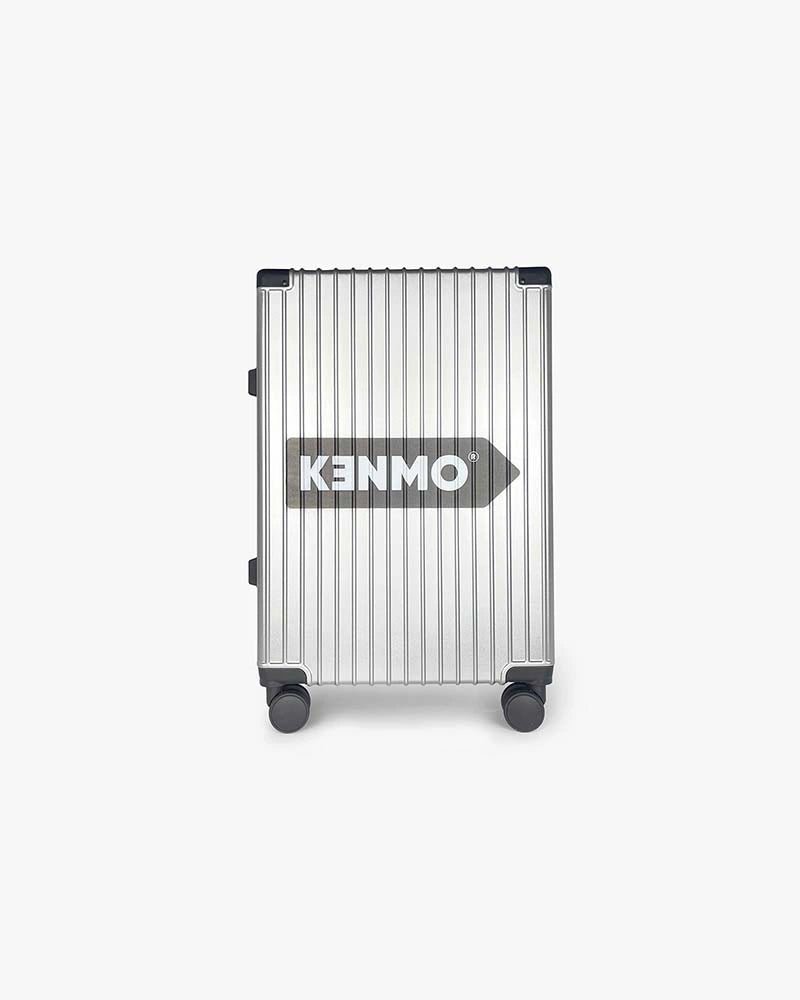 24 inch Wide Handle Hardcase Luggage : Silver - Kenmo®