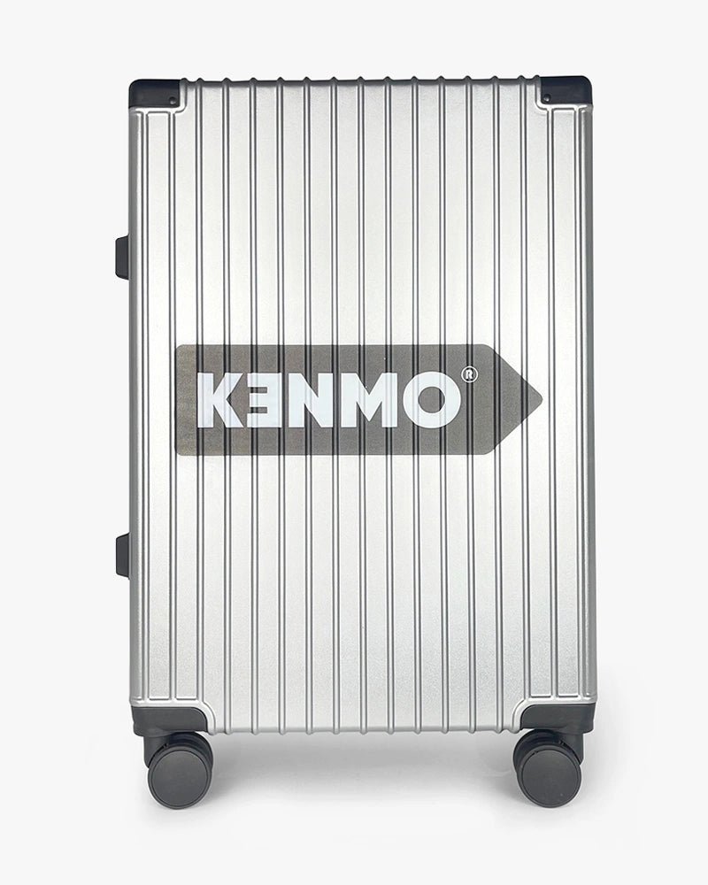 24 inch Wide Handle Hardcase Luggage : Silver - Kenmo®