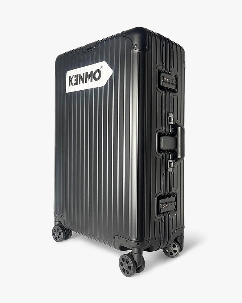 26 inch Aluminum Luggage : Black - Kenmo®
