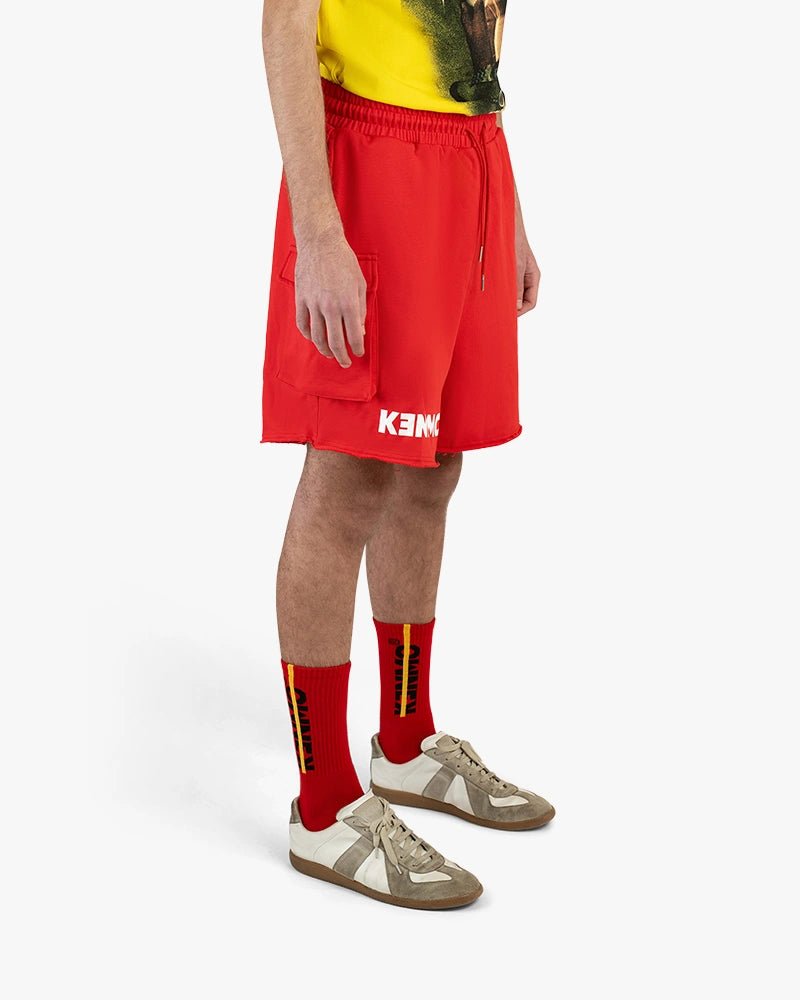 Cargo Shorts : Red - Kenmo®