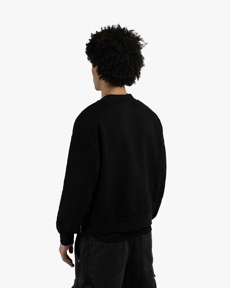 Cyborg Girl Cropped Sweatshirt : Black - Kenmo®