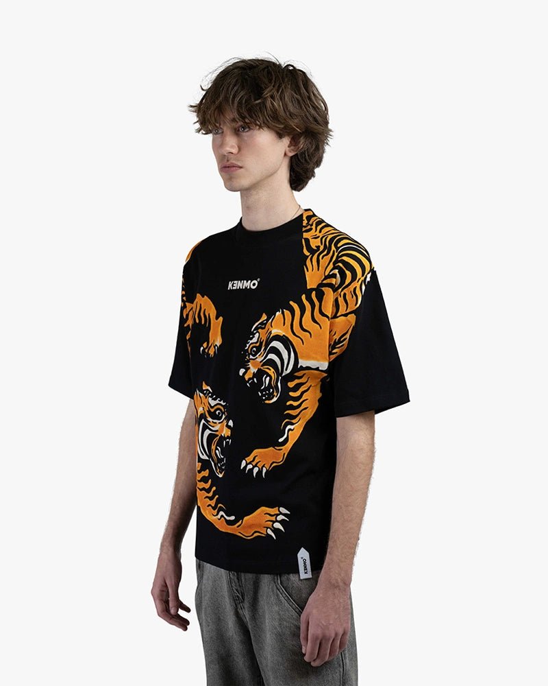 Fighting Tiger Tee : Black - Kenmo®