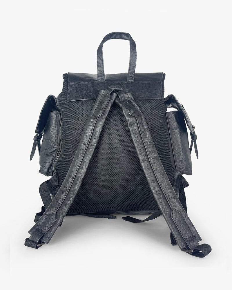 Genuine Leather Backpack : Black - Kenmo®