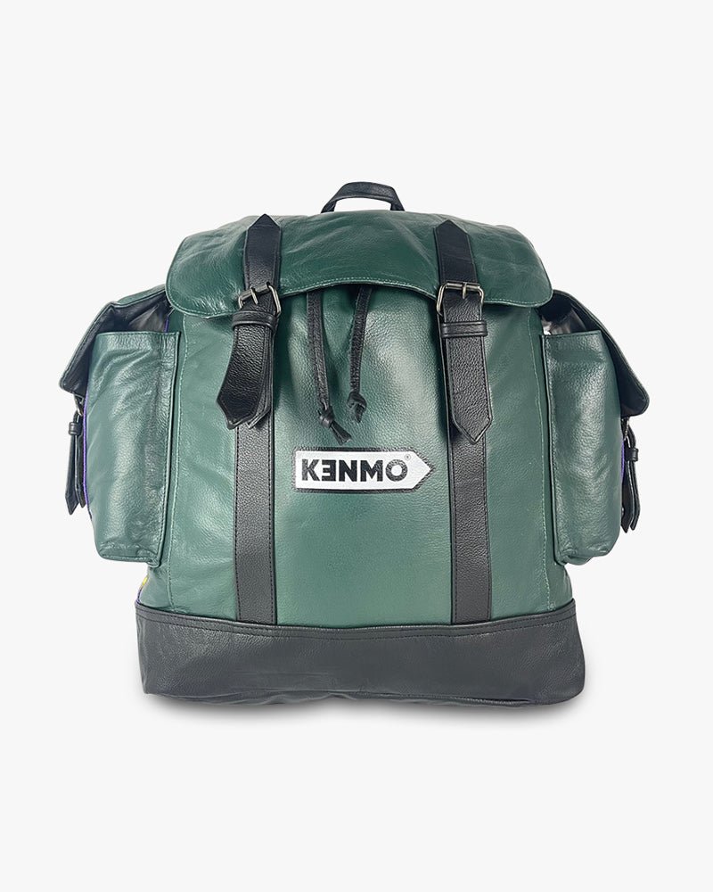 Genuine Leather Backpack : Green - Kenmo®