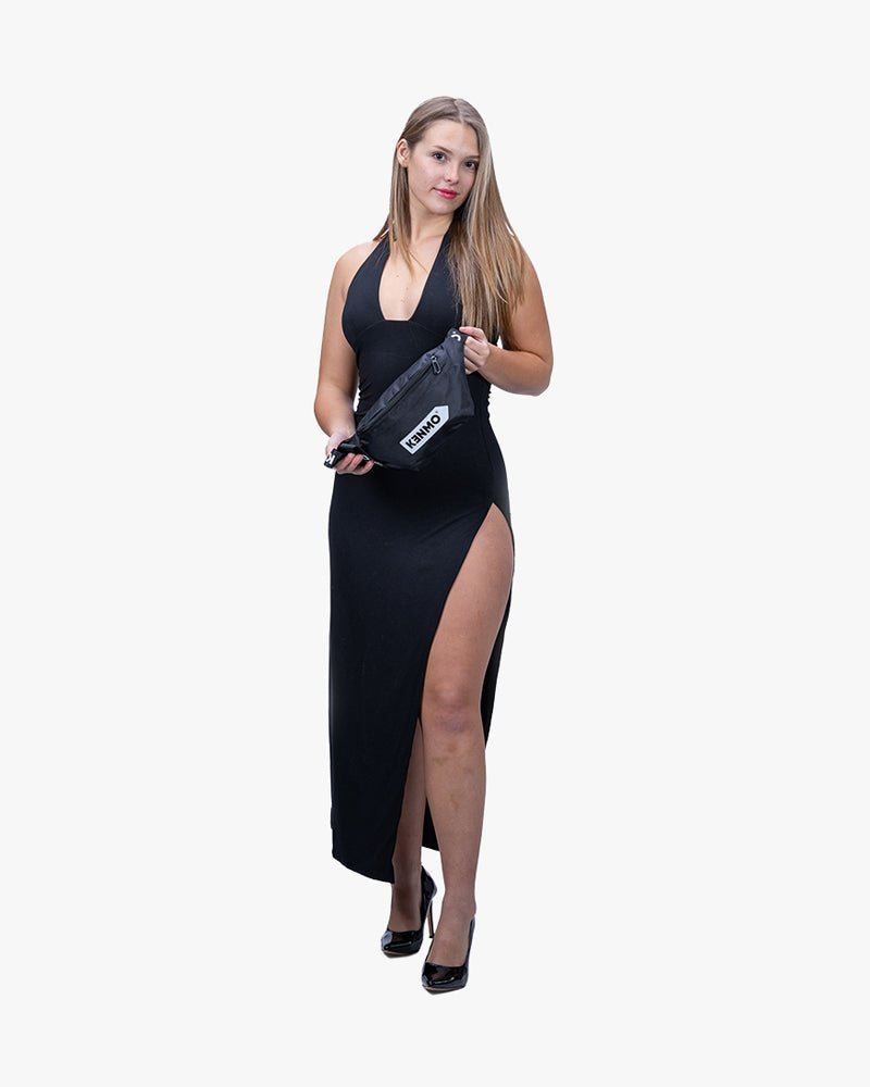 Logo Strap Waist Bag & CrossBody Bag : Black - Kenmo®