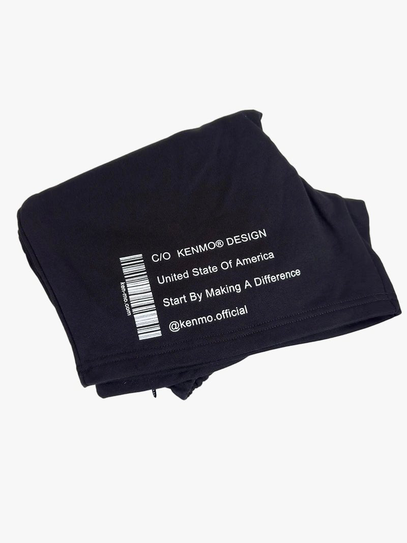 Make A Difference Shorts : Black - Kenmo®
