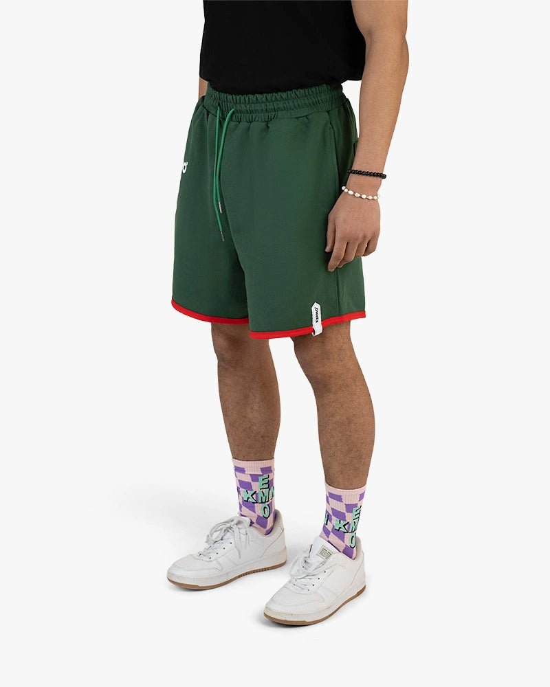 Red Bottom Shorts : Green - Kenmo®