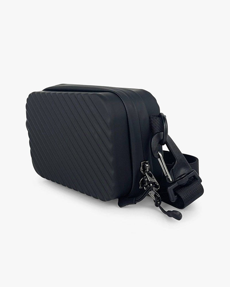 Rigid Cross Body Messenger Bag : Black - Kenmo®