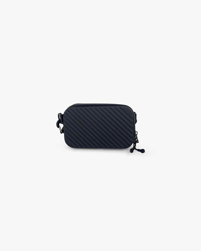 Rigid Cross Body Messenger Bag : Black - Kenmo®