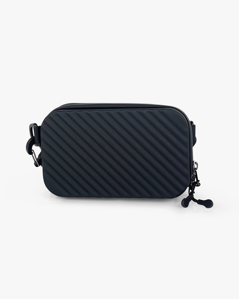 Rigid Cross Body Messenger Bag : Black - Kenmo®