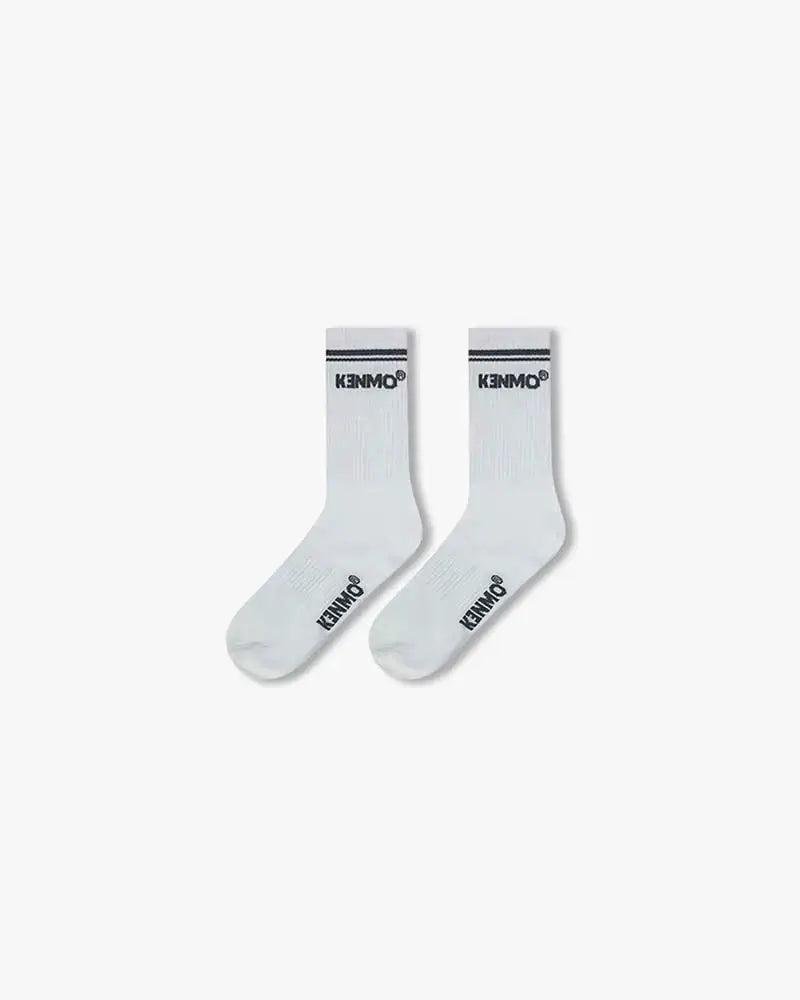White Signature Socks – Classic Kenmo Streetwear Style - Kenmo®