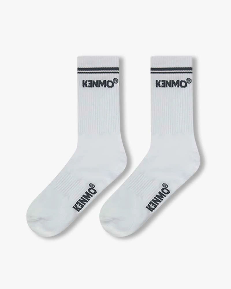 White Signature Socks – Classic Kenmo Streetwear Style - Kenmo®