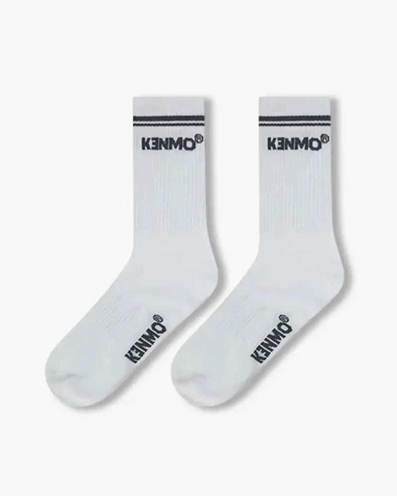 White Signature Socks – Classic Kenmo Streetwear Style - Kenmo®