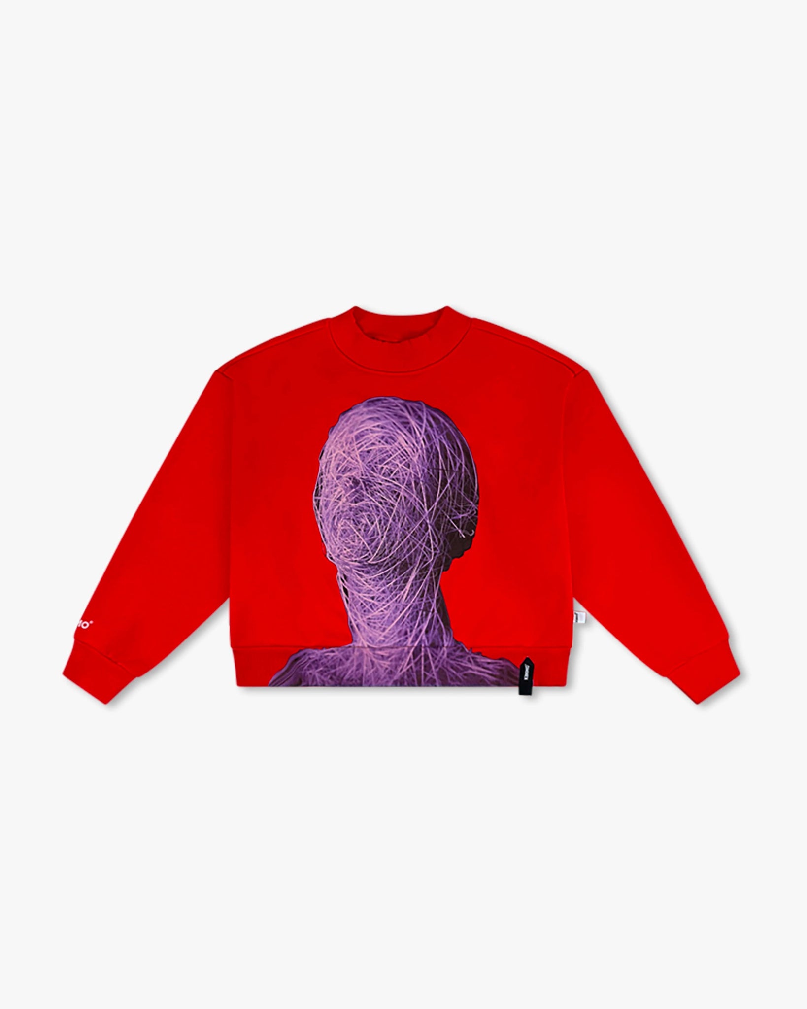 Twine Girl Cropped Sweatshirt : Red - Kenmo®