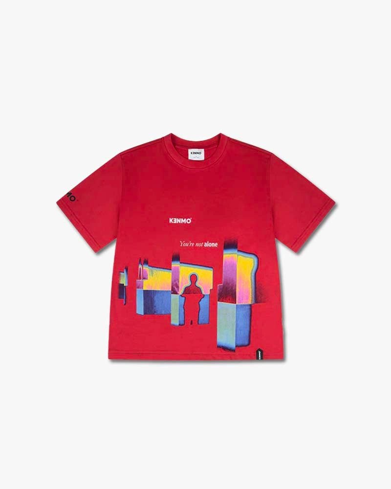 You Are Not Alone Tee : Red - Kenmo®