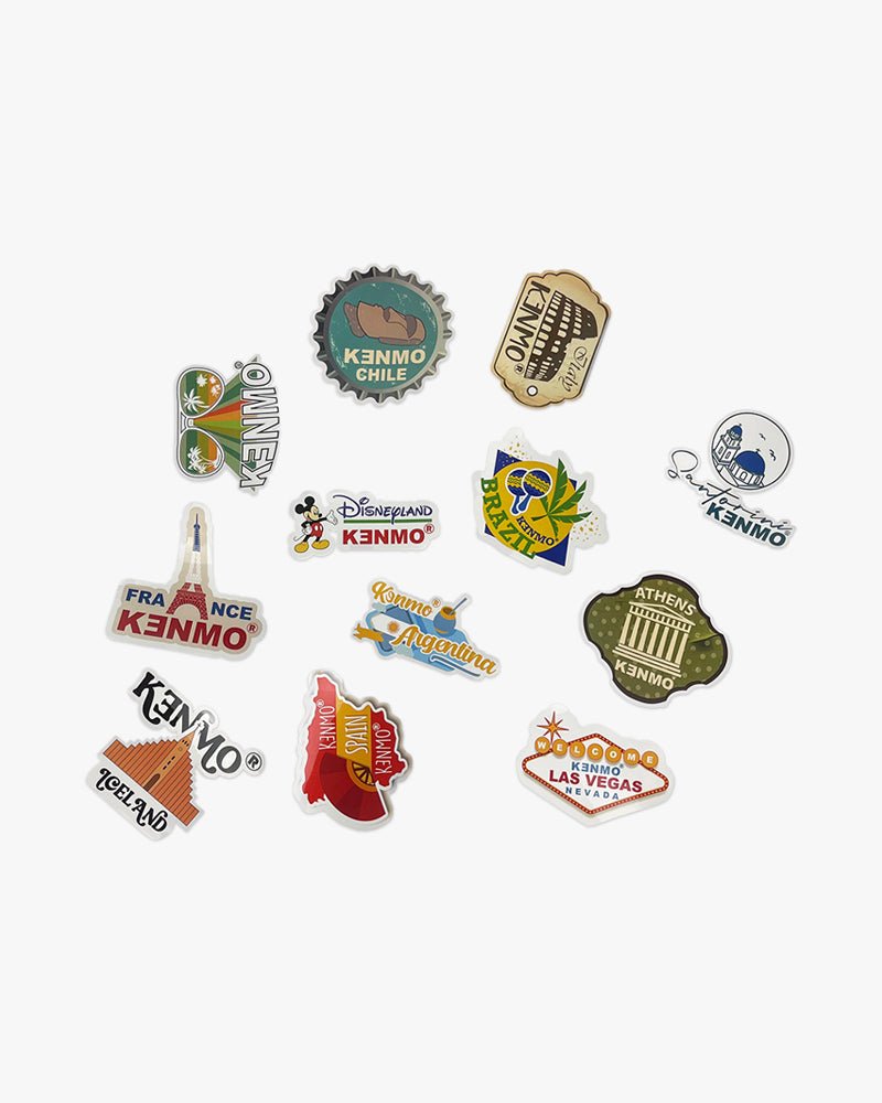 12 Sticker Set Location Pack - Kenmo®