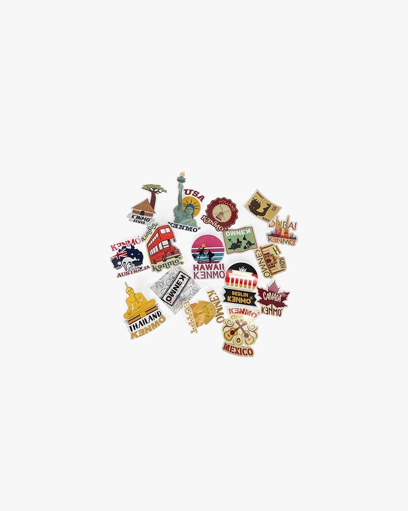 16 Sticker Set Country Pack - Kenmo®