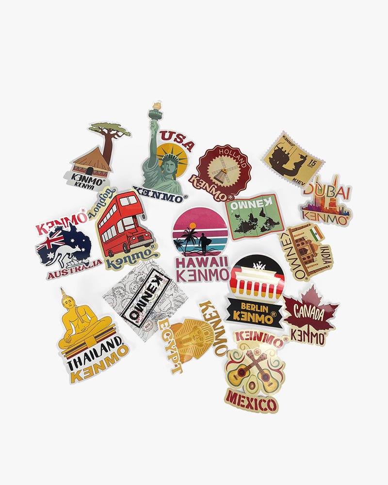 16 Sticker Set Country Pack - Kenmo®
