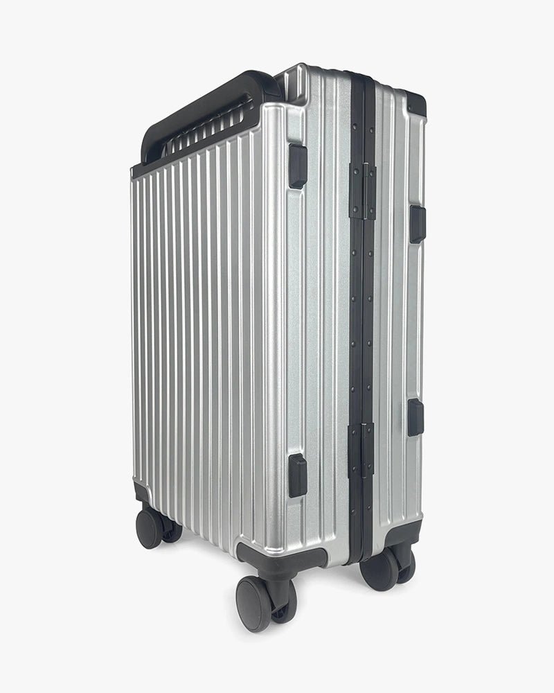 22 inch Wide Handle Hardcase Luggage : Silver - Kenmo®