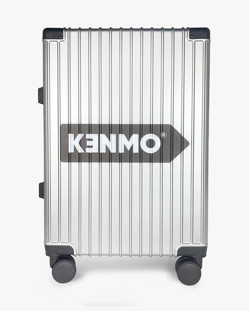 22 inch Wide Handle Hardcase Luggage : Silver - Kenmo®