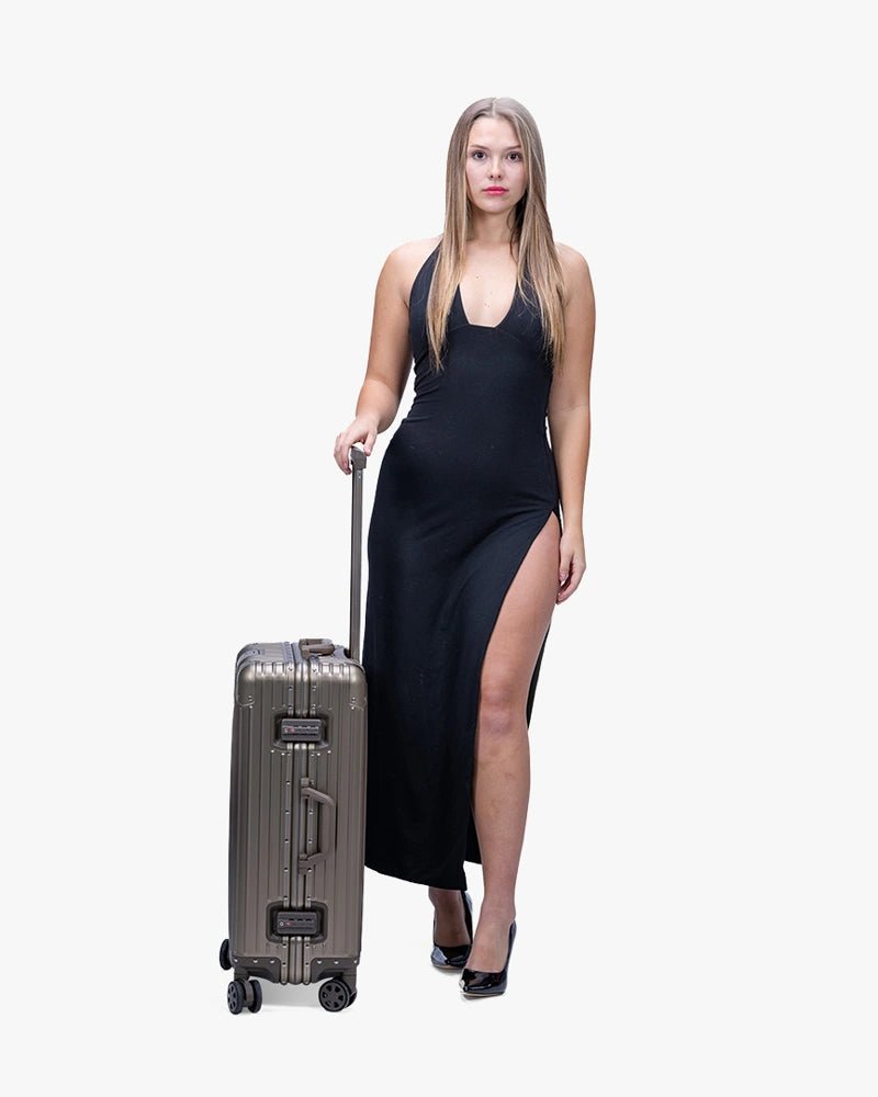 24 inch Aluminum Luggage : Golden - Kenmo®