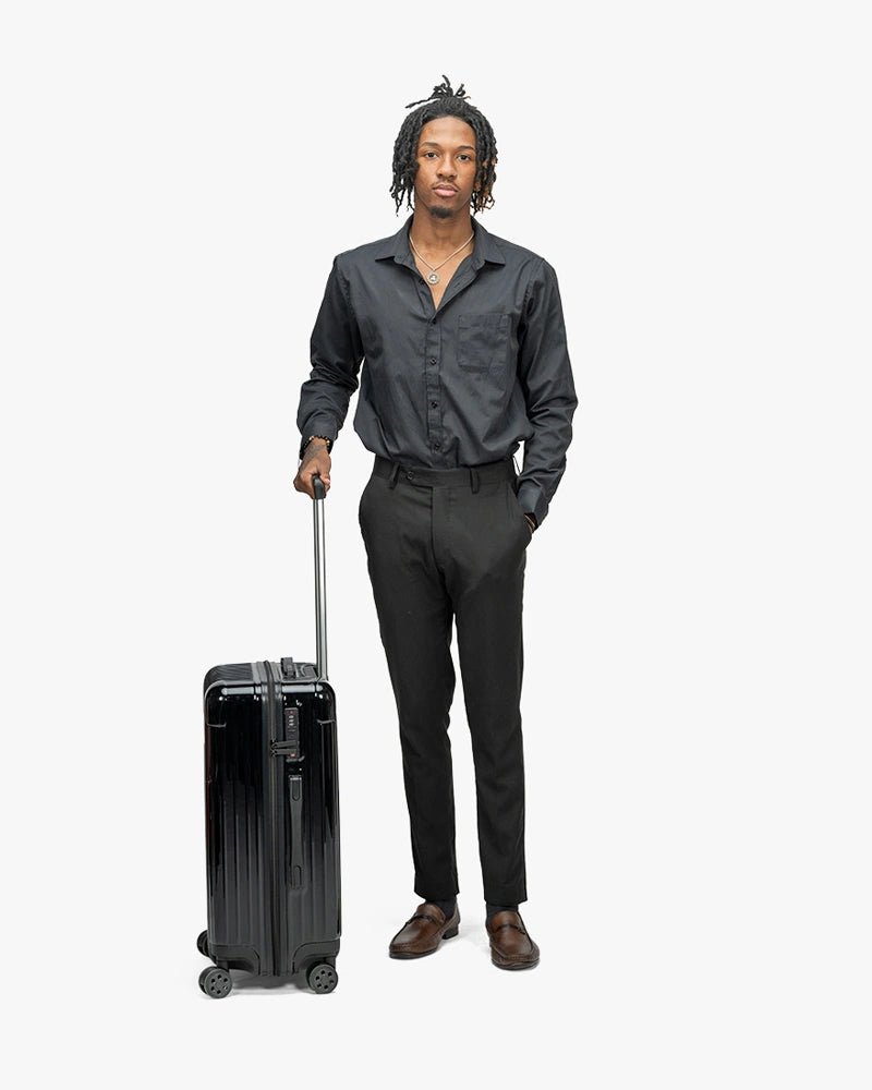 24 inch Hardcase Luggage : Black - Kenmo®