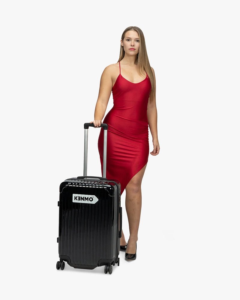 24 inch Hardcase Luggage : Black - Kenmo®