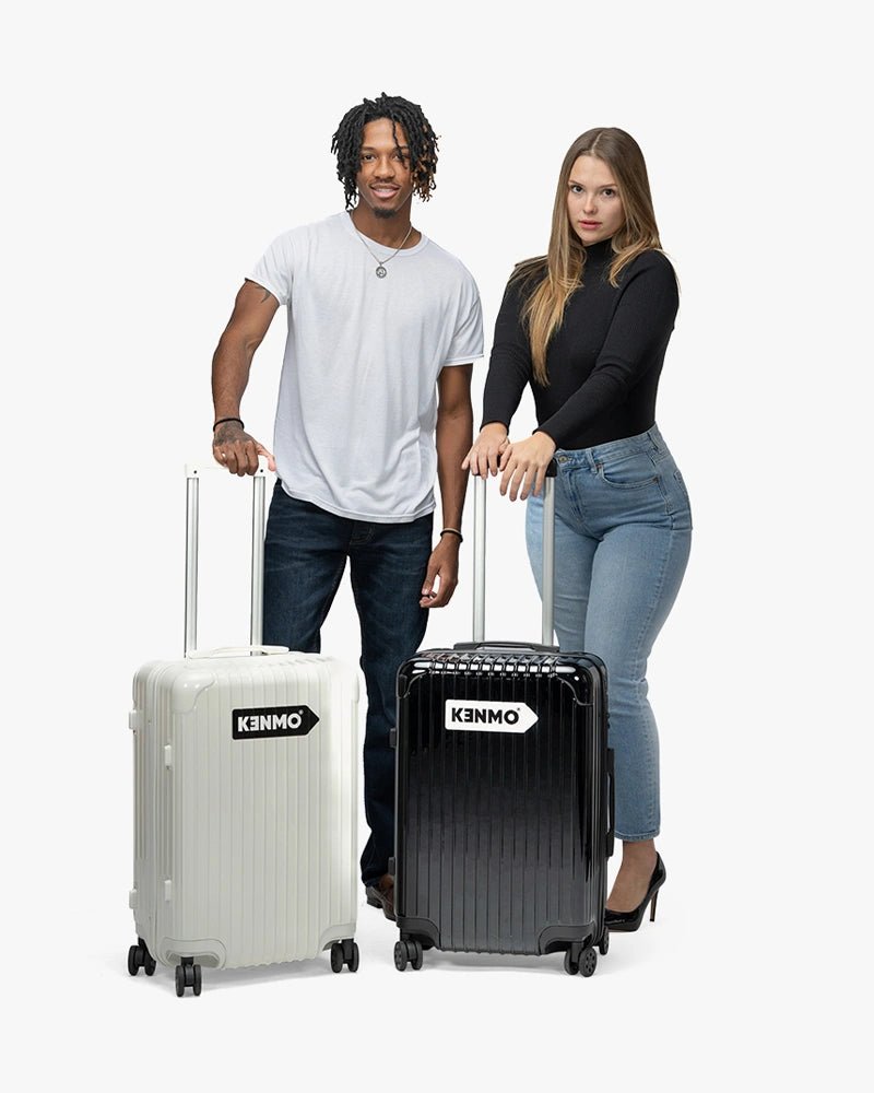 24 inch Hardcase Luggage : White - Kenmo®