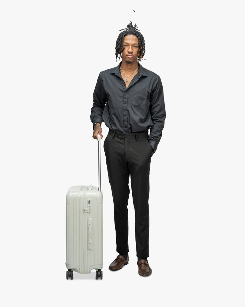 24 inch Hardcase Luggage : White - Kenmo®