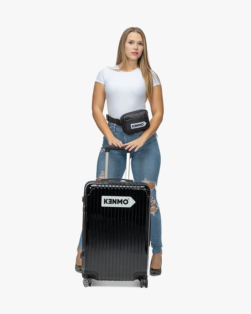 26 inch Hardcase Luggage : Black - Kenmo®