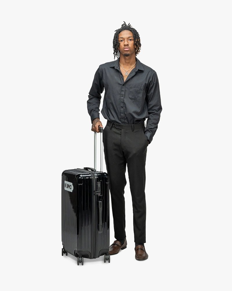 26 inch Hardcase Luggage : Black - Kenmo®