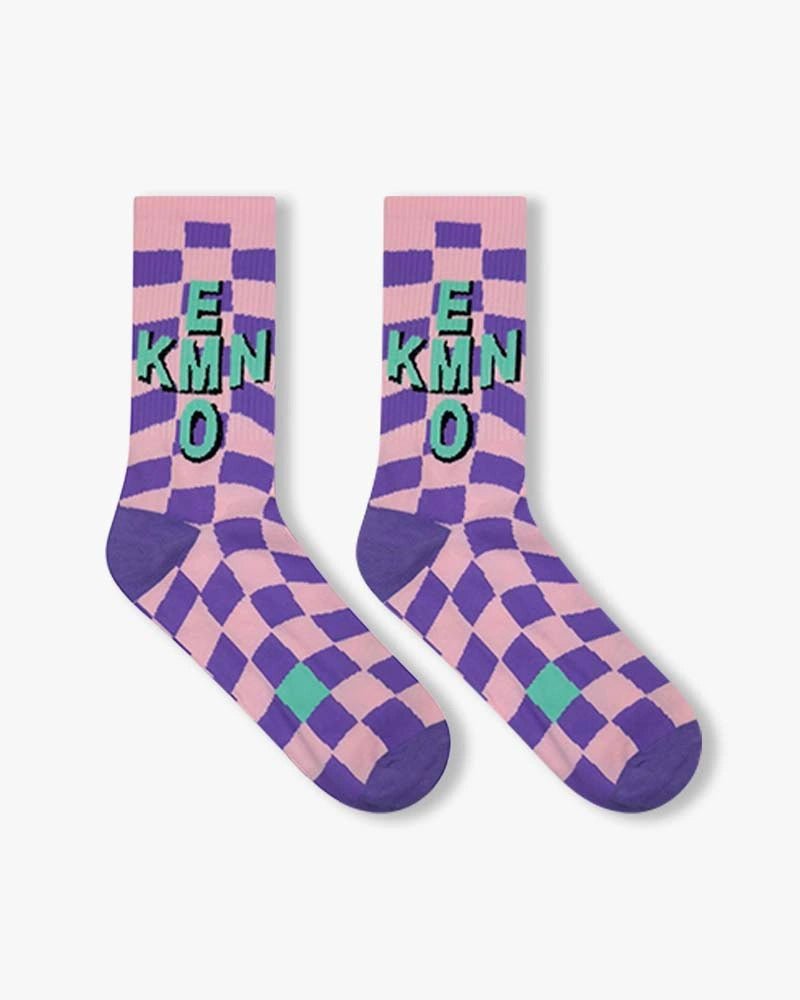 Checkered Socks : Pink - Kenmo®