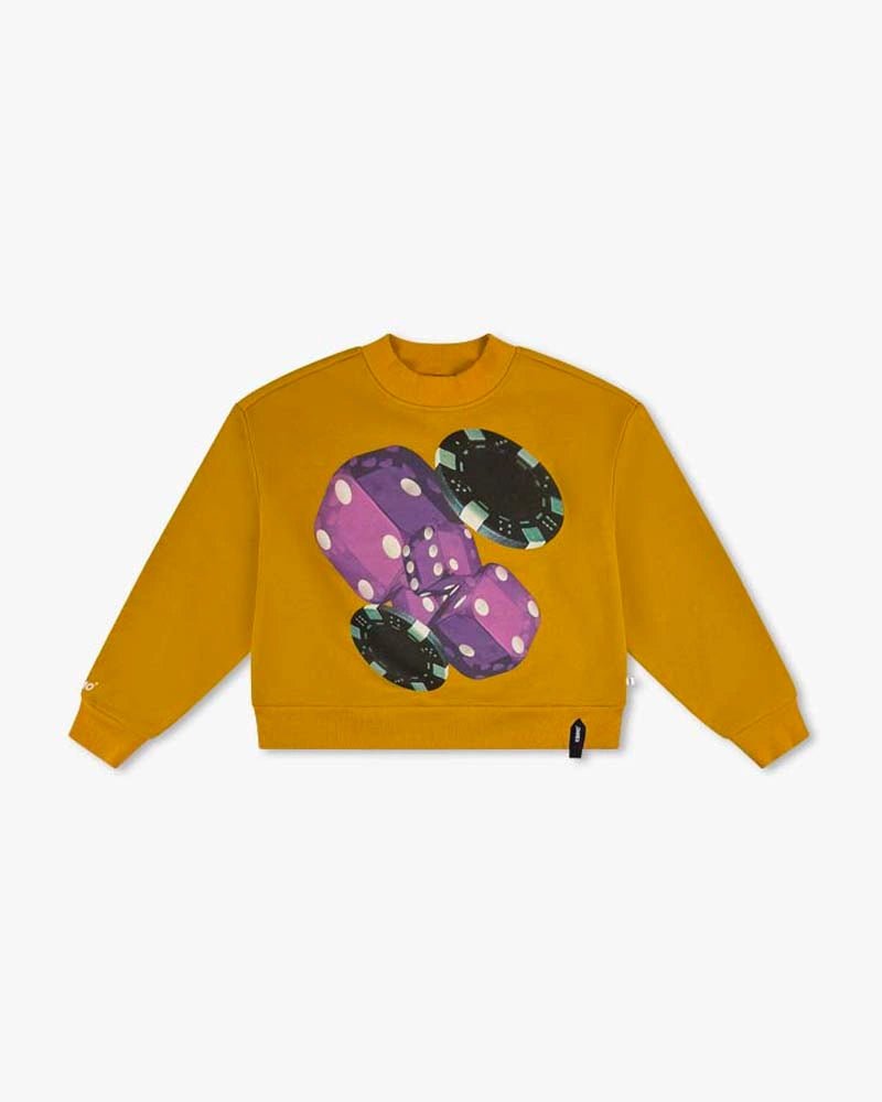 Dyes Cropped Sweatshirt : Yellow - Kenmo®