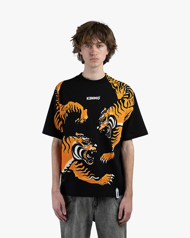Fighting Tiger Tee : Black - Kenmo®