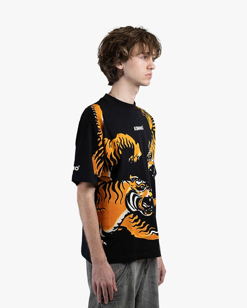 Fighting Tiger Tee : Black - Kenmo®