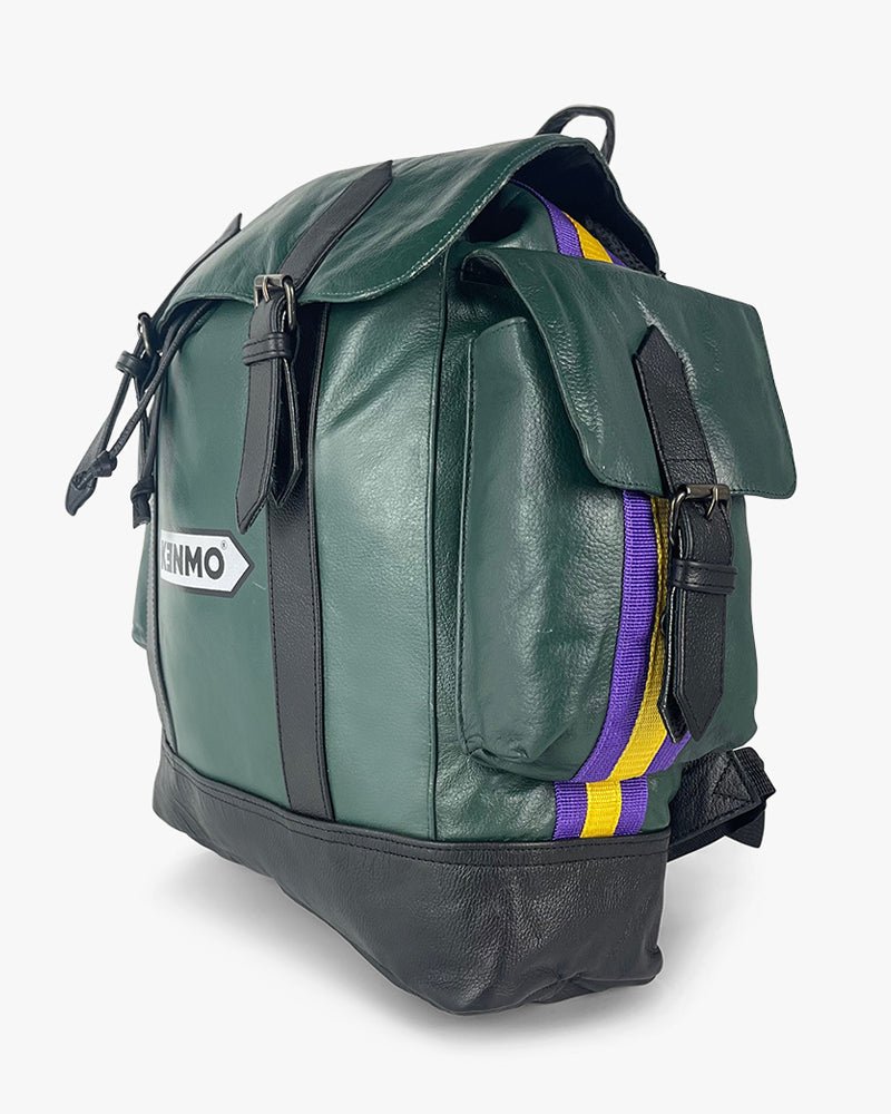 Genuine Leather Backpack : Green - Kenmo®
