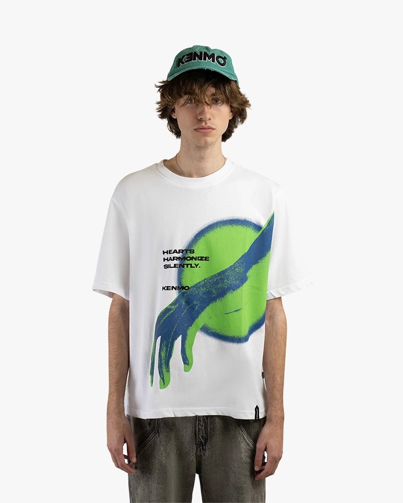 Harmonized Heart Tee : White - Kenmo®
