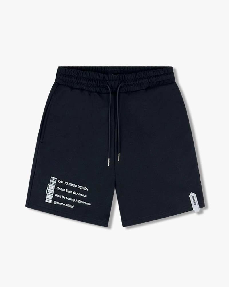 Make A Difference Shorts : Black - Kenmo®