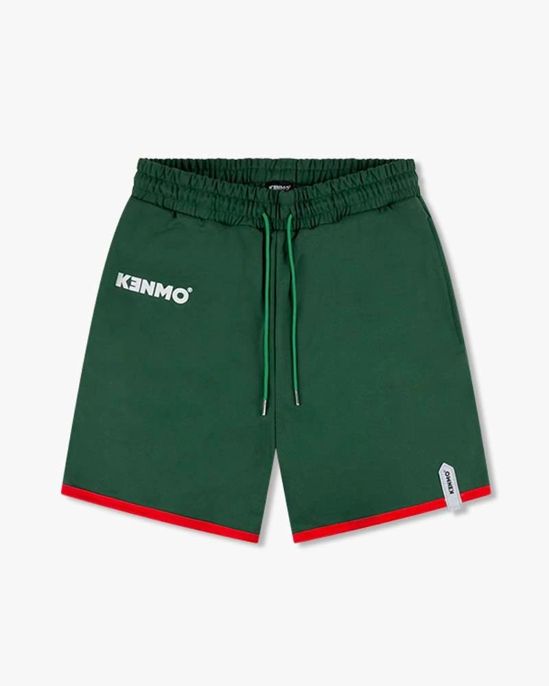 Red Bottom Shorts : Green - Kenmo®