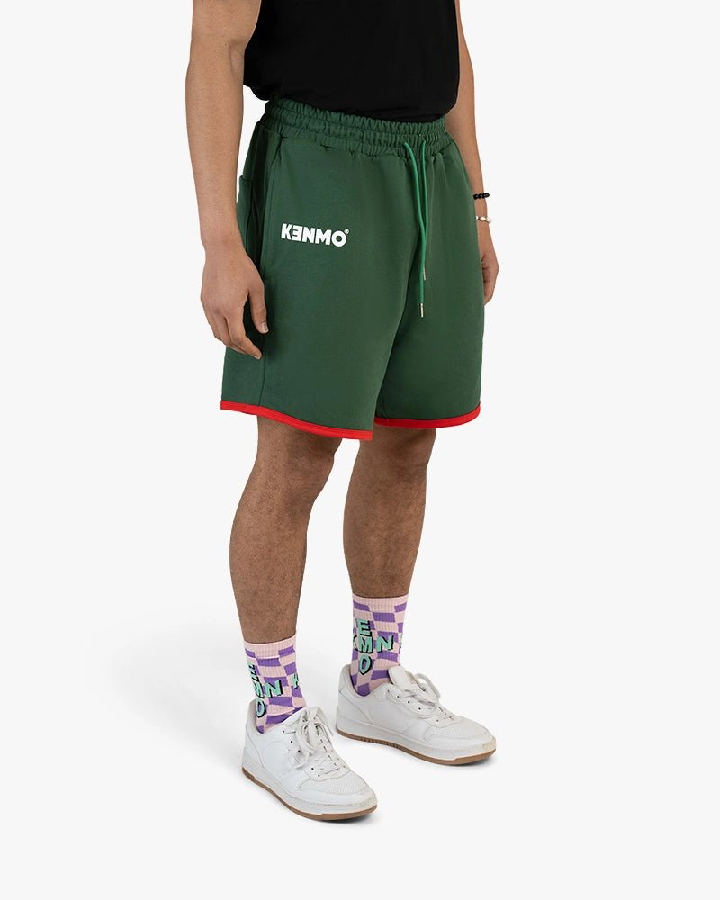 Red Bottom Shorts : Green - Kenmo®