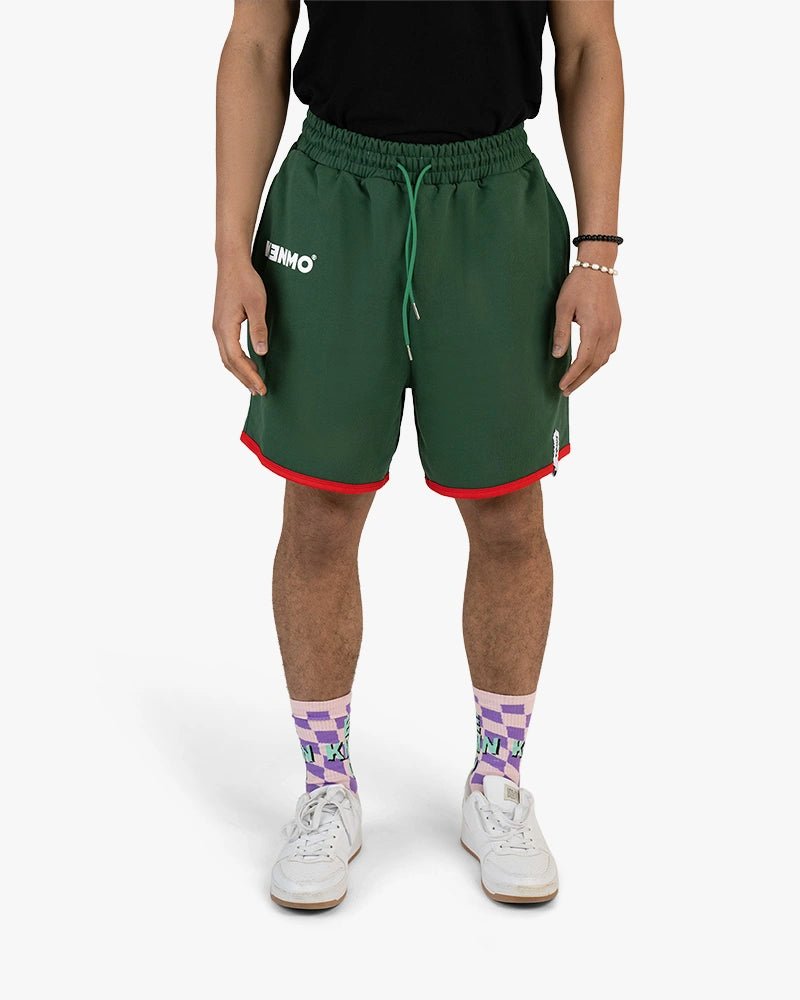 Red Bottom Shorts : Green - Kenmo®