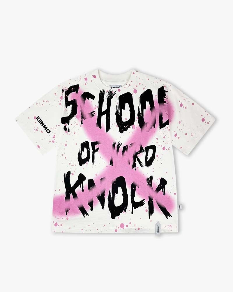 School Of Hard knock Tee : White - Kenmo®
